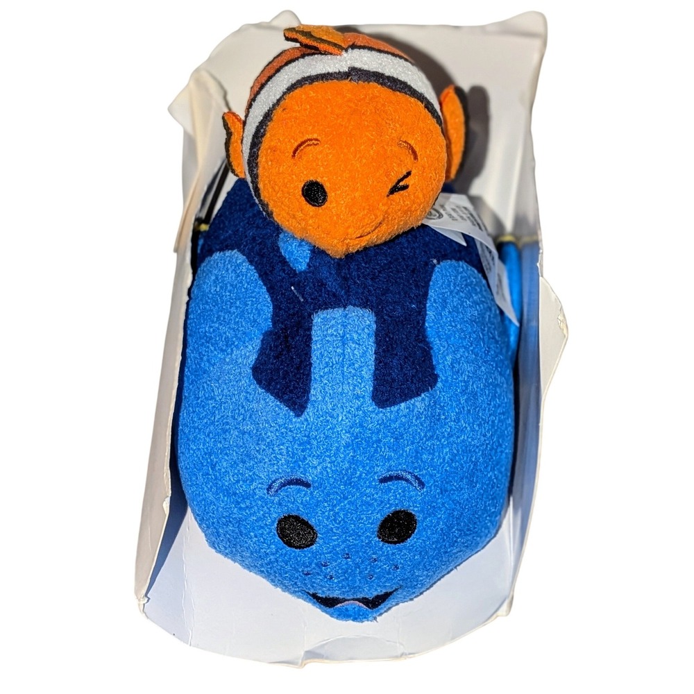 Disney Pixar Finding Nemo Dory and Nemo Tsum Tsum Plush Set 2016 NIOB